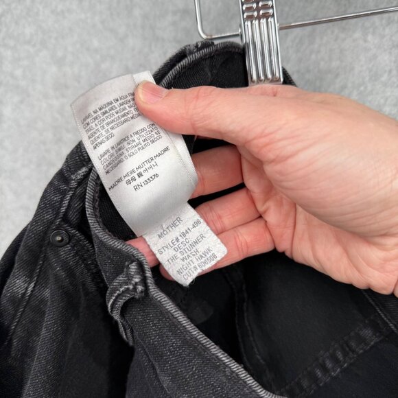 Mother Womens The Stunner Skinny Jeans Size 27 Night Hawk Black Denim Classic - Picture 13 of 16